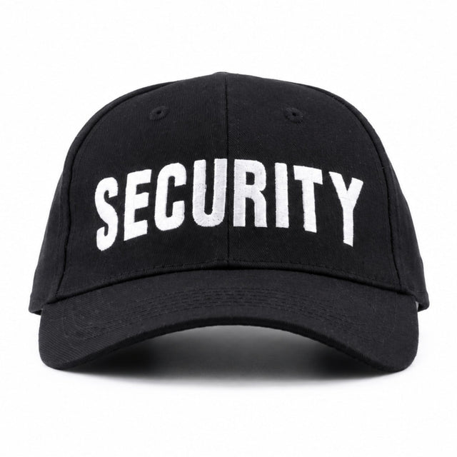 Mil-Tec Headwear Mil-Tec Black Security Baseball Cap