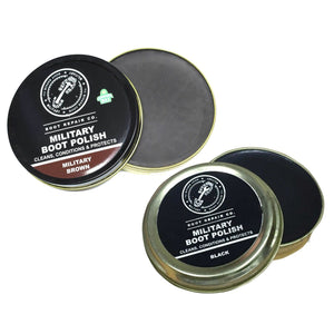 Black & brown boot polish