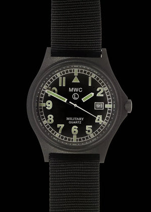 MWC Watches MWC G10 50m Water Resistant PVD Stealth with Battery Hatch, Solid Strap Bars and 60 Month Battery Life