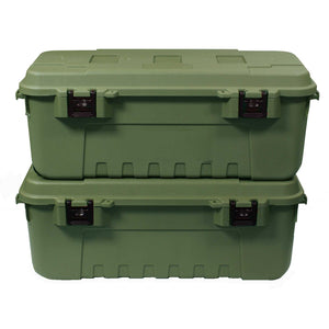 Large Olive Plano Storage Trunk - Twin Pack
