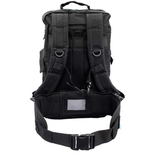 Removable padded waist belt and sternum strap on the Op. Zulu 2 day police duty bag