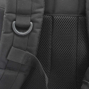 Aeromesh padded back panel and ergonomic shoulder straps on the Op. Zulu black tactical day pack