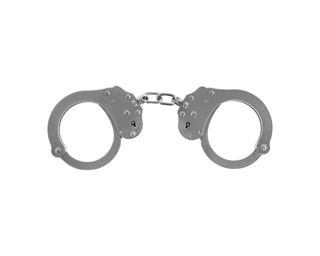 OP Zulu Handcuff Op Zulu Chain Linked Handcuff Nickle with 2 Sided Lock
