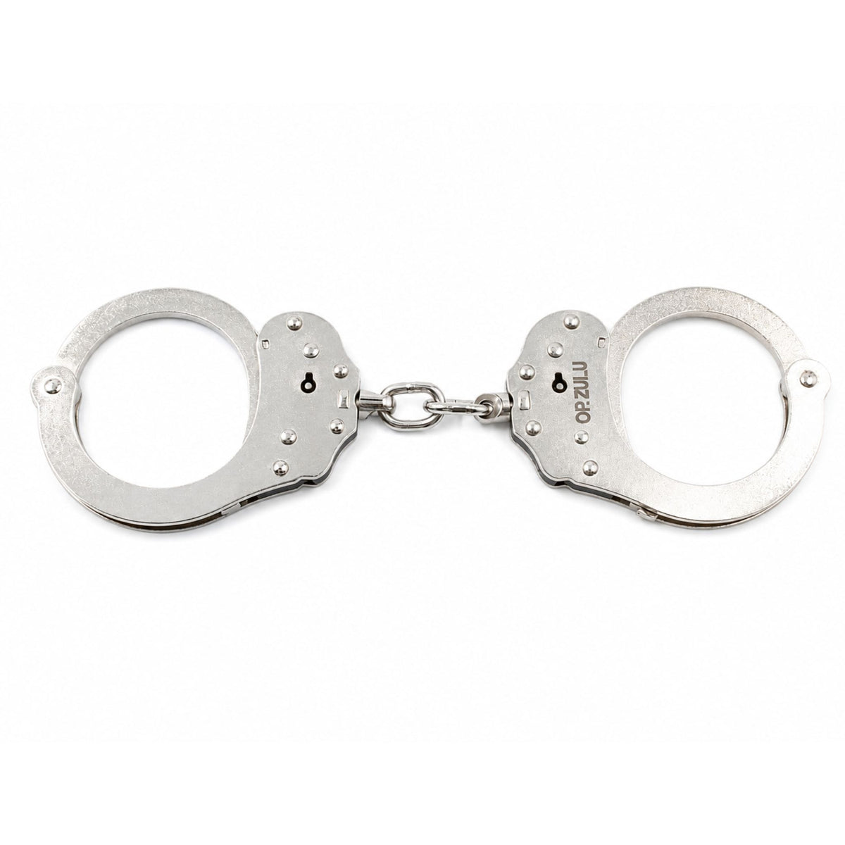 Chain Linked Handcuff Nickle 2 Sided Lock
