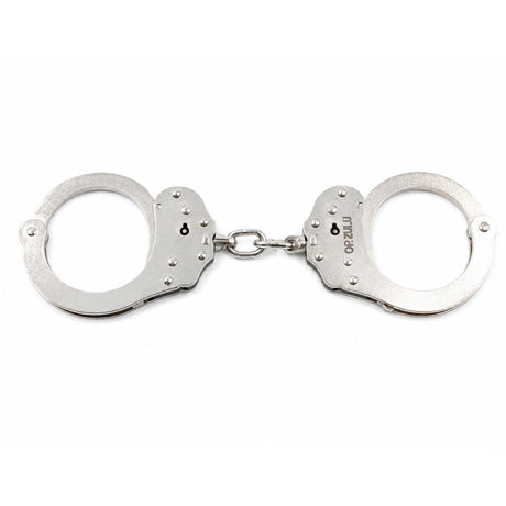OP Zulu Handcuff Op Zulu Chain Linked Handcuff Nickle with 2 Sided Lock