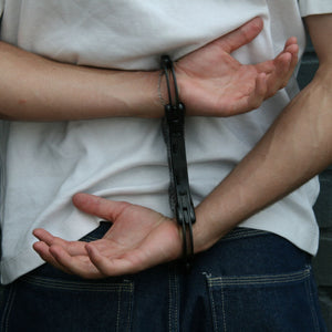OP Zulu Handcuff Op Zulu Rigid Handcuffs Black 2 Sided Lock