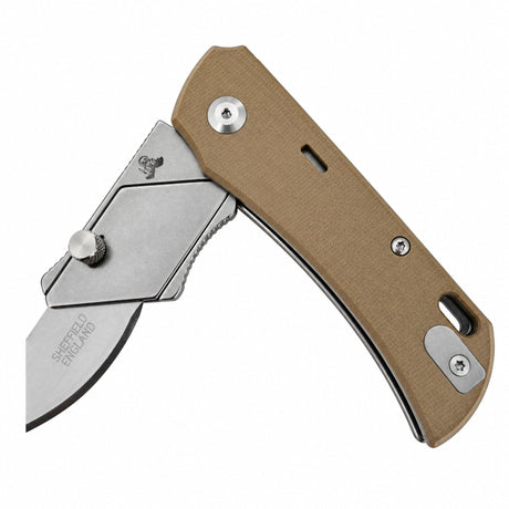 Twisted Assisted Utility Knife Tan PALLAS Utility Knife G10