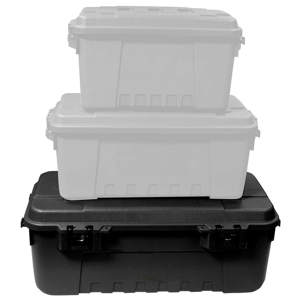 Large black Plano storage trunk