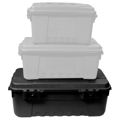 Large black Plano storage trunk
