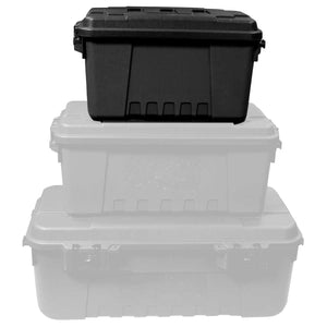 Small black Plano storage trunk