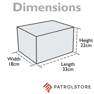 Medium Rustrictor Ammo Box Dimensions