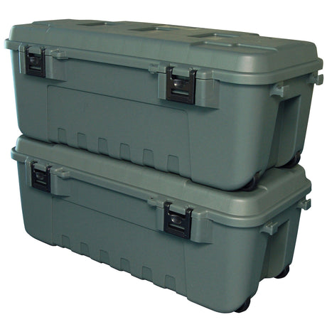 Plano Storage Box Double Plano Pro-Grade Storage Trunks, Olive Green
