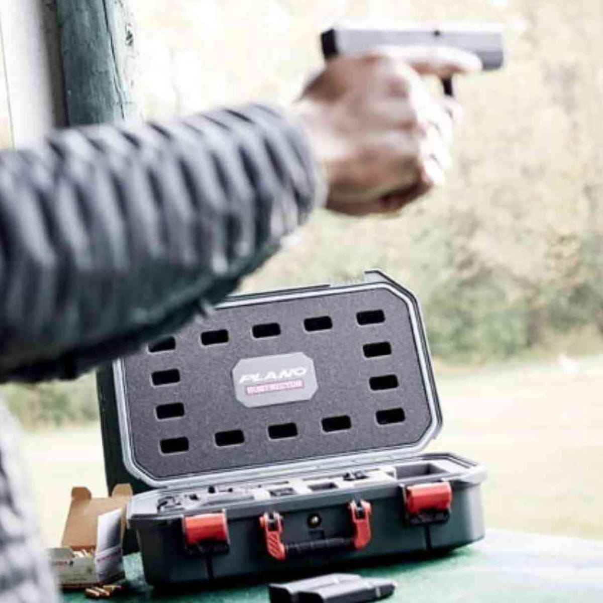Plano Firearms Accessories Plano Rustrictor Waterproof All-Weather 2 Pistol Case