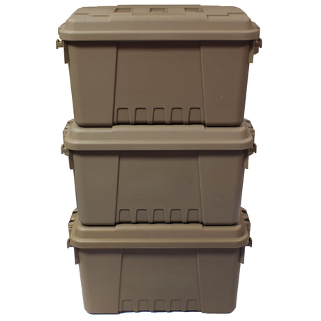 Small Tan Storage Crate Triple Pack - Plano