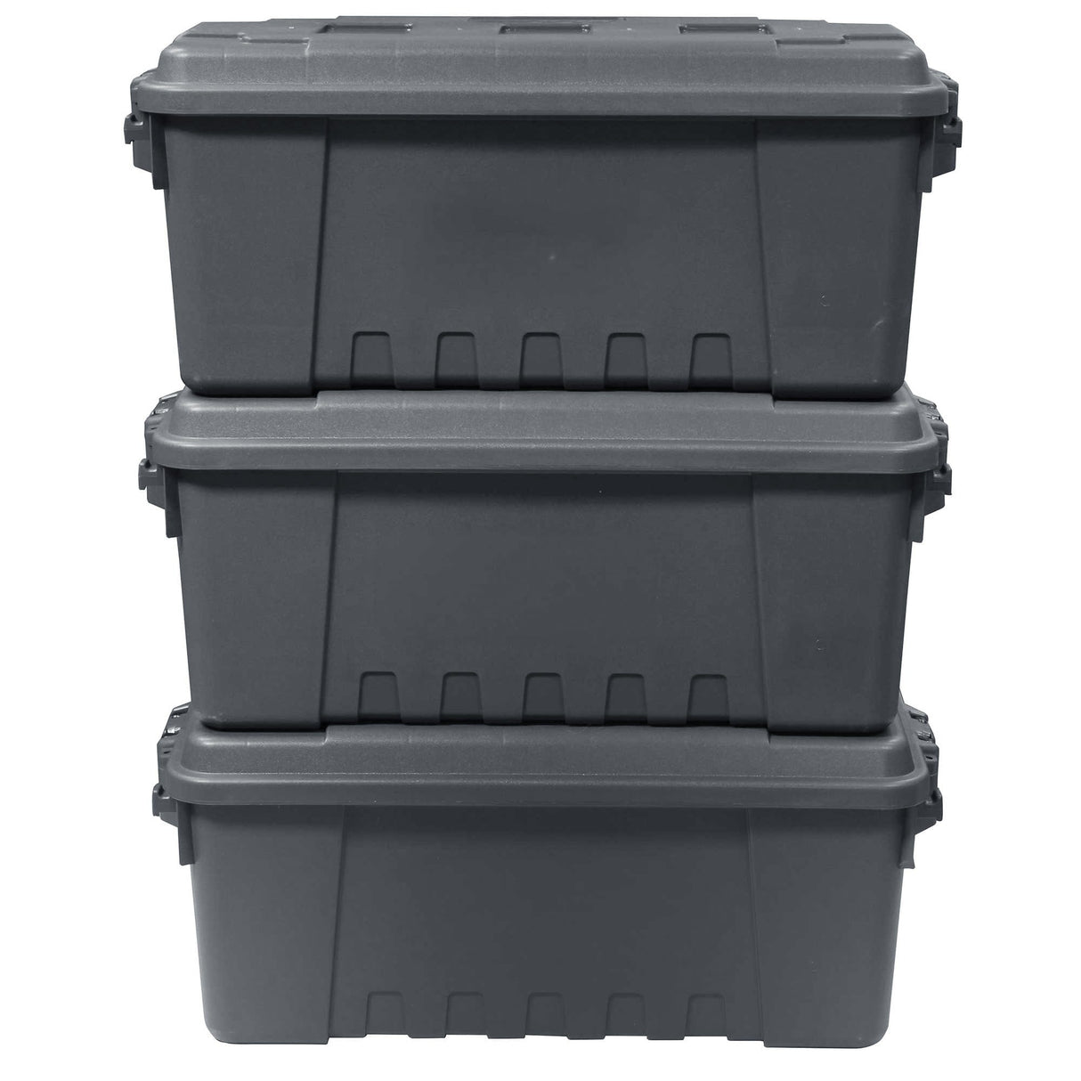 Plano Storage Box Medium - Triple Pack Plano Tactical Storage Trunks, Charcoal Grey