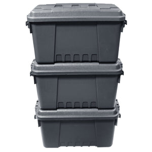 Plano Storage Box Small - Triple Pack Plano Tactical Storage Trunks, Charcoal Grey