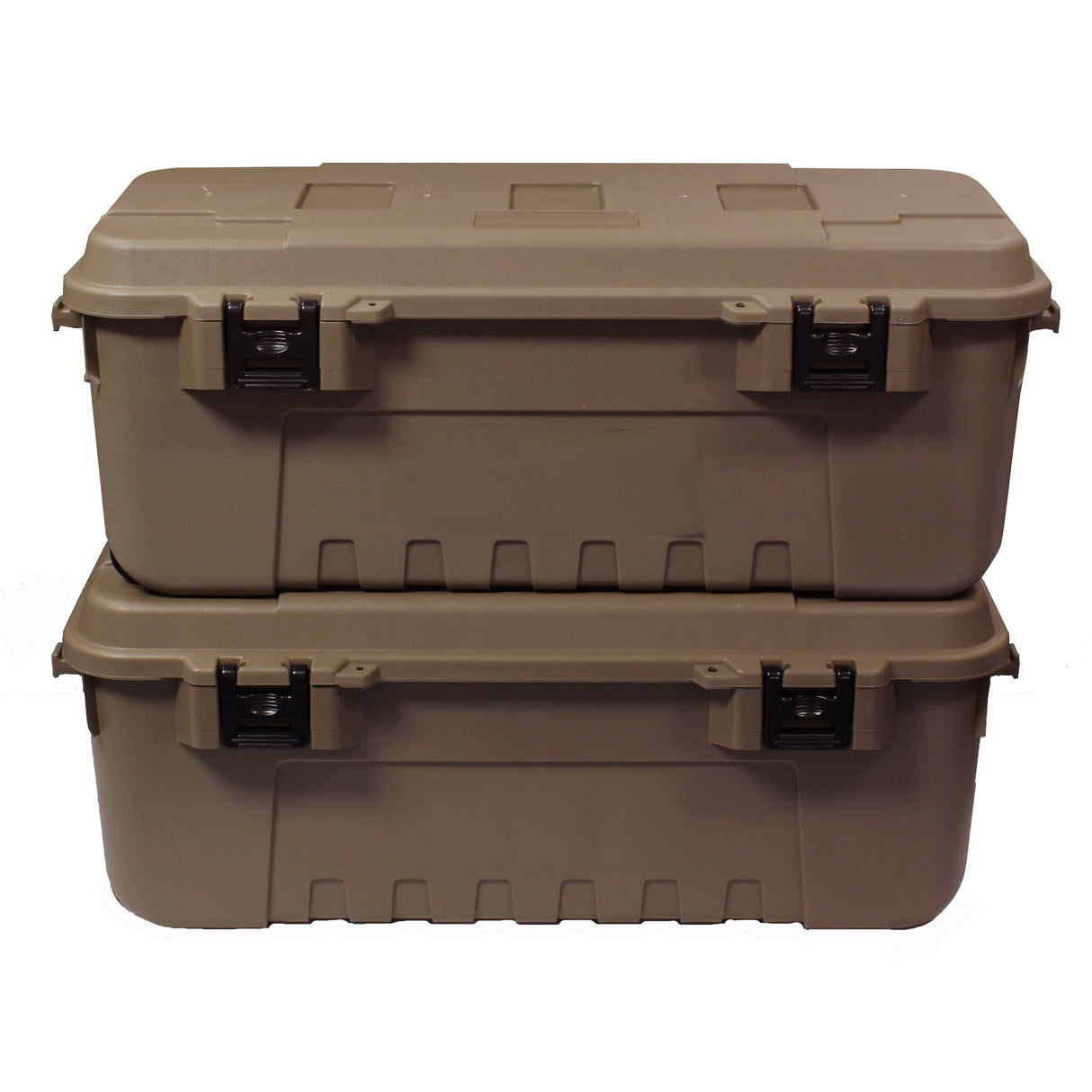 Plano Storage Box Large - Double Pack Plano Tactical Storage Trunks, Desert Tan