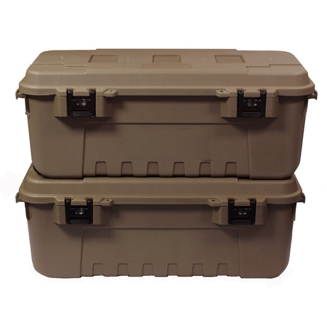 Plano Storage Box Large - Double Pack Plano Tactical Storage Trunks, Desert Tan