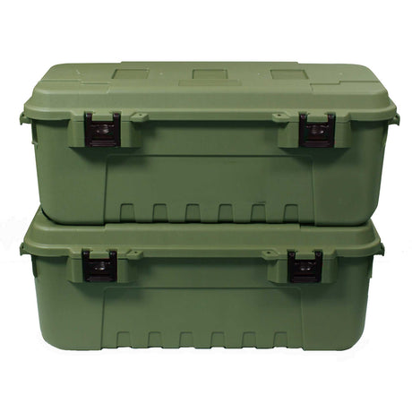 Plano Storage Box Large - Double Pack Plano Tactical Storage Trunks, Olive green