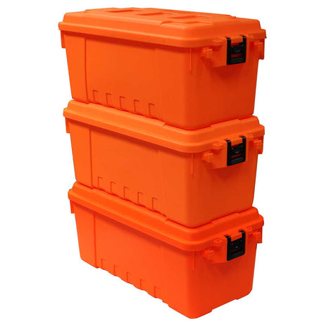Plano Storage Box Medium - Triple Pack Plano Tactical Storage Trunks, Orange