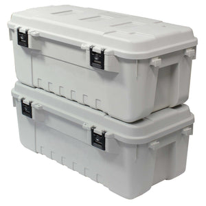 Plano Storage Box Large - Double Pack Plano Tactical Storage Trunks, Smoke Grey