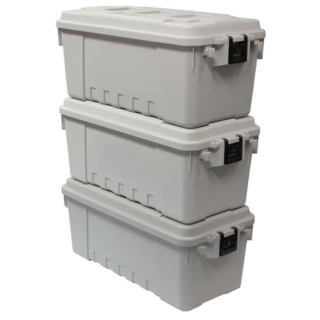 Plano Storage Box Medium - Triple Pack Plano Tactical Storage Trunks, Smoke Grey