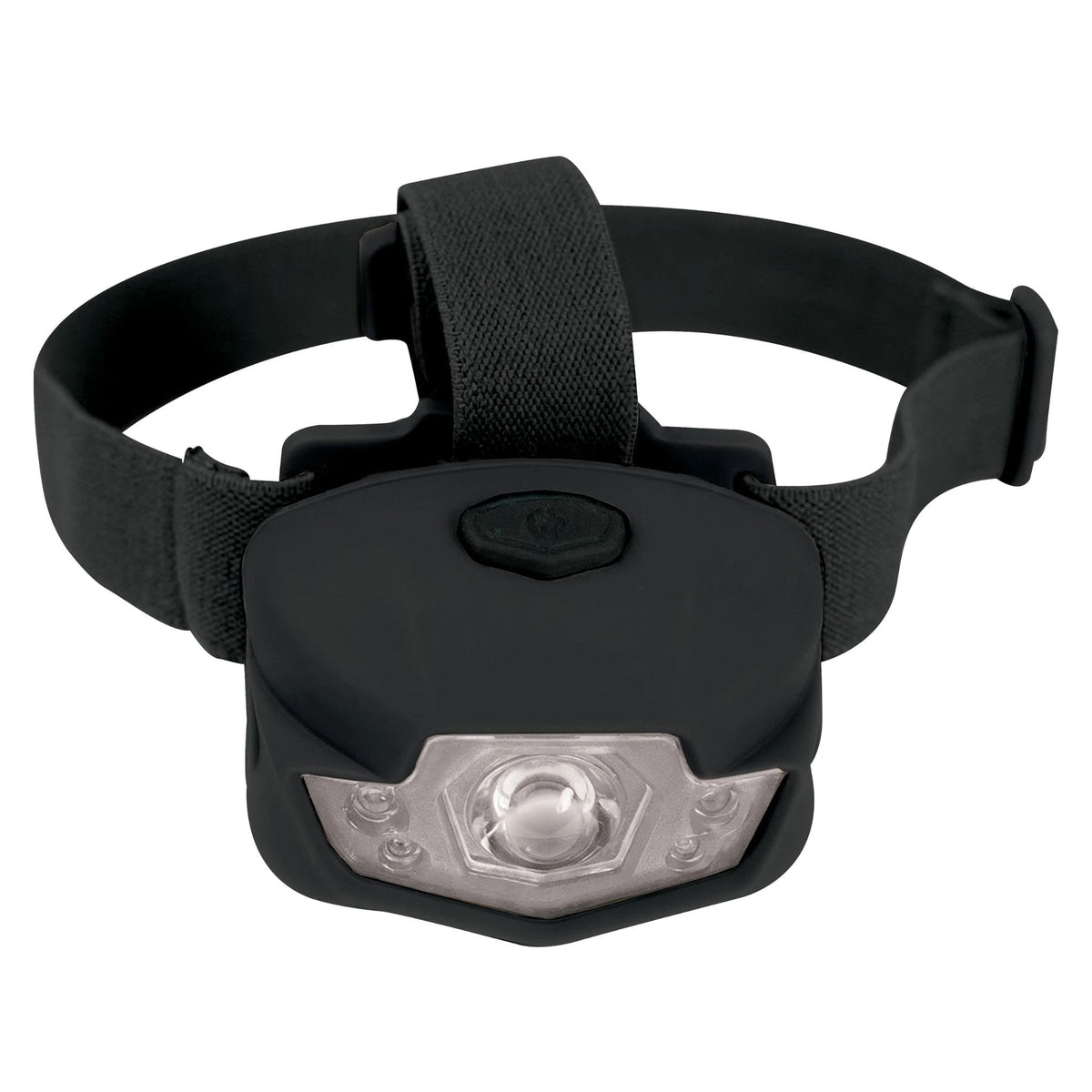 Rothco Deluxe 5-Bulb LED Headtorch in black with adjustable elastic head straps and front LED light