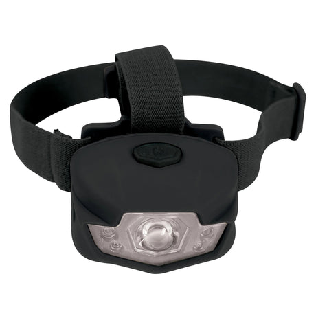 Rothco Deluxe 5-Bulb LED Headtorch in black with adjustable elastic head straps and front LED light