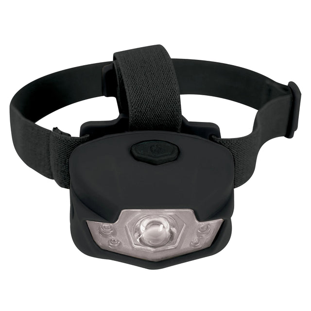 Rothco Deluxe 5-Bulb LED Headtorch in black with adjustable elastic head straps and front LED light
