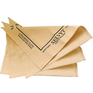 Selvyt Boot Accessories Pack Of Three Selvyt SR Polishing Cloth, Beige