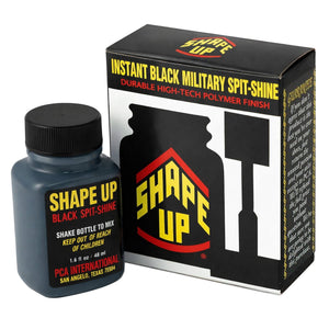 Shape Up Black Military Spit-Shine