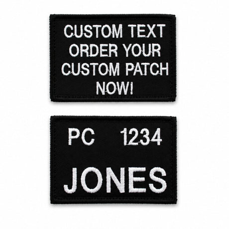 Personalised security and police style embroidered name patch