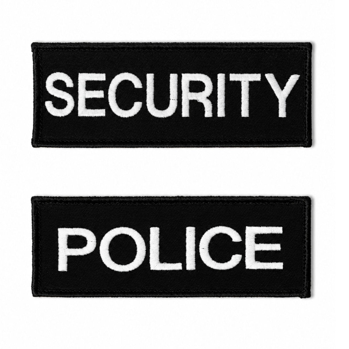 Custom black police patch designed for uniforms and tactical gear