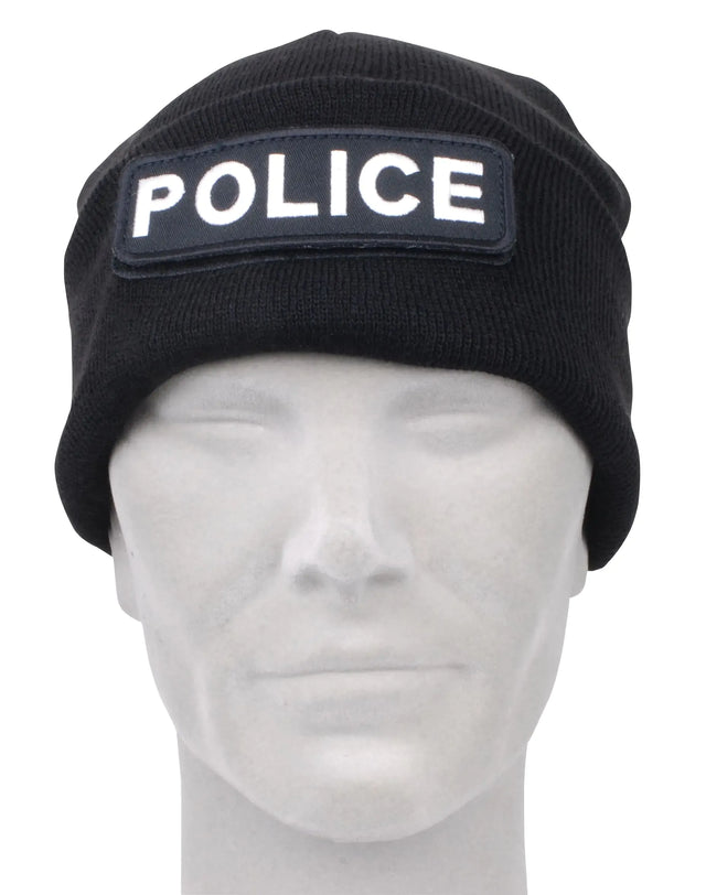 Patrol Store Headwear Tactical Police Watch Cap with Removeable Police Logo
