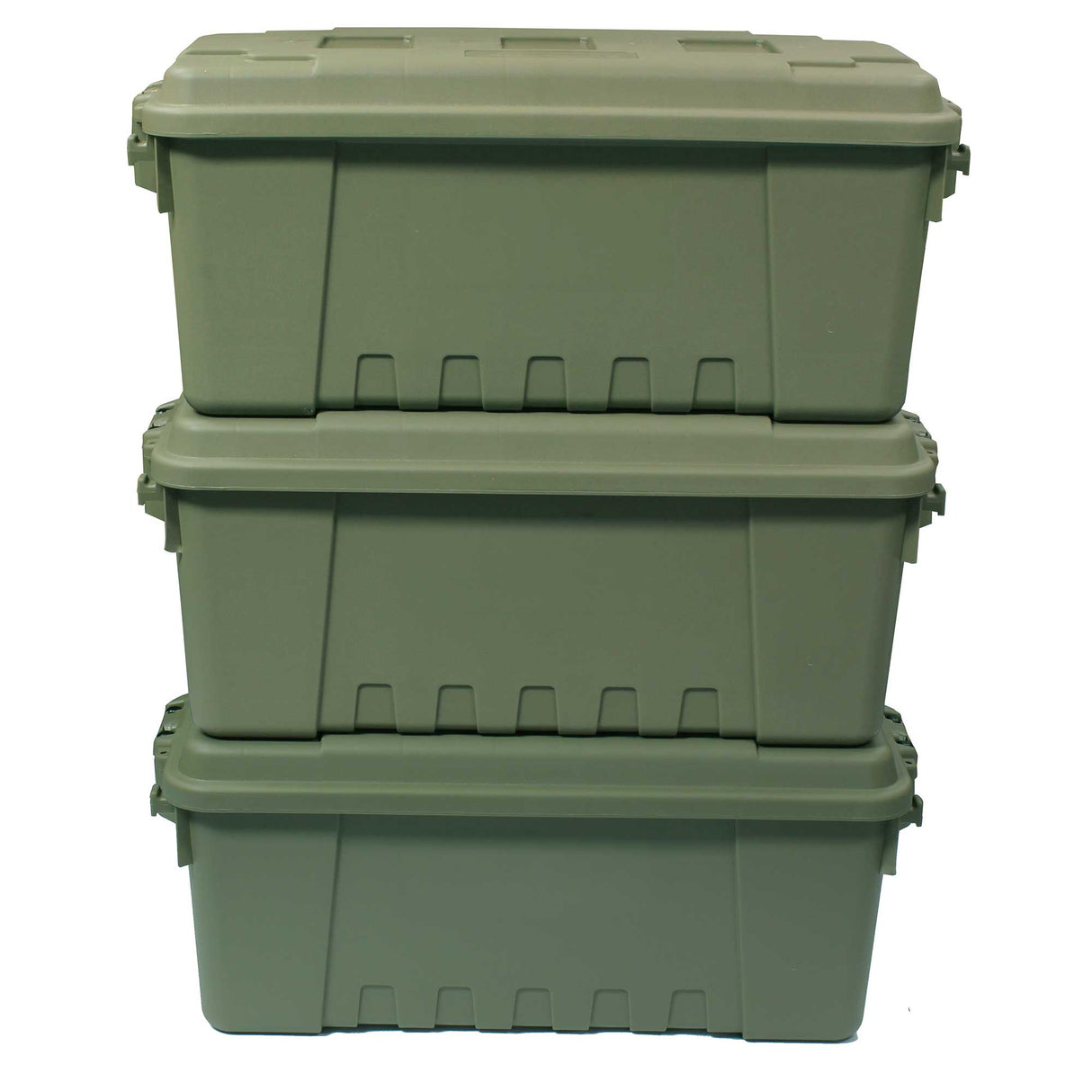 Medium Olive Plano Storage Trunk - Triple Pack
