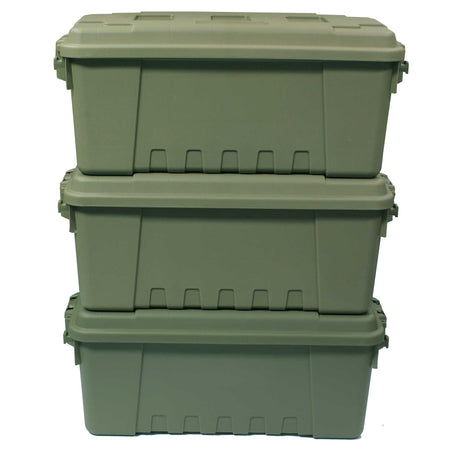 Medium Olive Plano Storage Trunk - Triple Pack