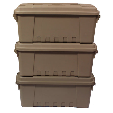 Small Tan Storage Box Triple Pack - Plano