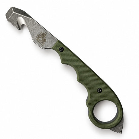 Twisted Assisted Strap Cutter Green Twisted Assisted G10 Strap Cutter KEEP-SAFE