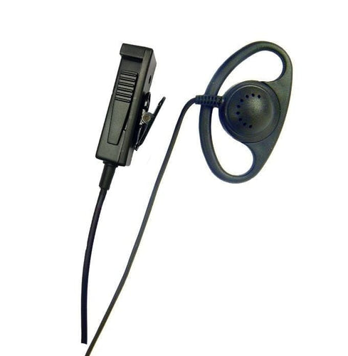 PJ&RHS Earpieces 2 Wire PTT Radio Headset for Motorola TRBO, DP3000 & 4000 Series with D-Shape Earpiece