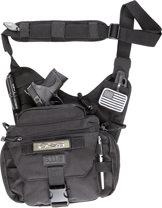 5.11タクティカル プッシュパック ショルダーバッグ 6L ブラック 5.11 Push Pack - Black – Patrol Store