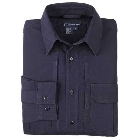  5.11 Tactical Shirt - Long Sleeve, Cotton - Fire Navy