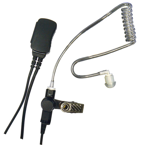 PJ&RHS Earpieces Acoustic Earpiece with 1 Wire PTT System for Kenwood 2 Pin Radios