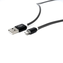 Load image into Gallery viewer, Black 24k gold plated rugged lightning Cable
