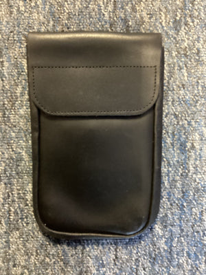 Police Surplus Police Uniform Black Notebook Pouch Leather, 8ins x 5ins (Used - Grade A)