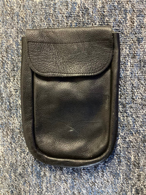 Police Surplus Police Uniform Black Notebook Pouch Leather, 8ins x 5ins (Used - Grade A)
