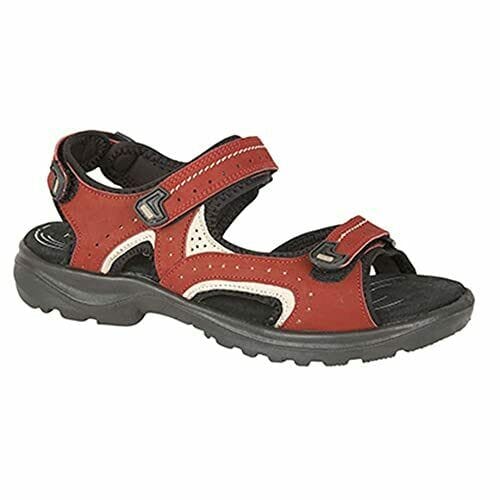 Patrol Store Boots Bordeaux Red Nubuck 3 Touch Fastening Sport Sandal