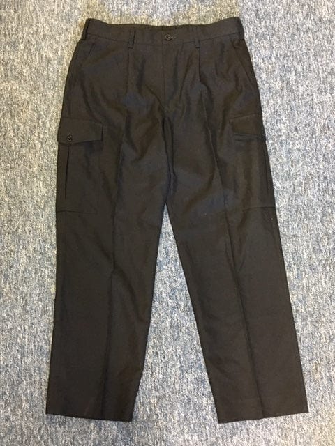 Police Surplus Police Uniform Combat Trousers Men’s, black, single front pleat, cargo (Used – Grade A)