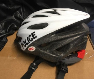 Police Surplus Police Uniform 54-61 cm Cycle Helmet, Bell B194X, POLICE marked (Used – Grade A)