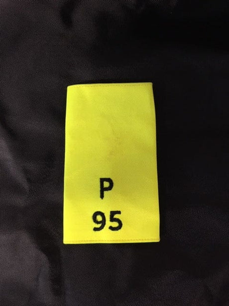 Police Surplus Police Uniform 11cm Epaulette Slides, Hi Vis yellow, black embroidered letter P and number 95, 11cm length (Used – Grade A)
