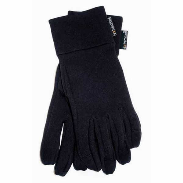 Extremities Women's Power Stretch Black Gloves 